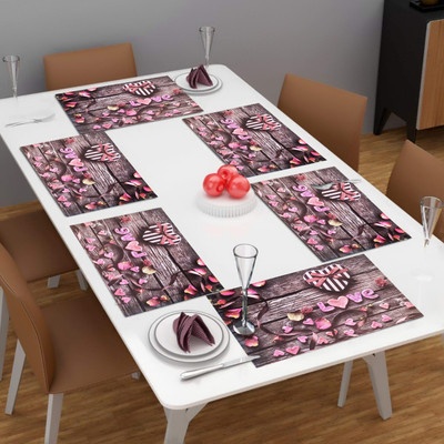 Flipkart SmartBuy Rectangular Pack of 6 Table Placemat(Multicolor, PVC)