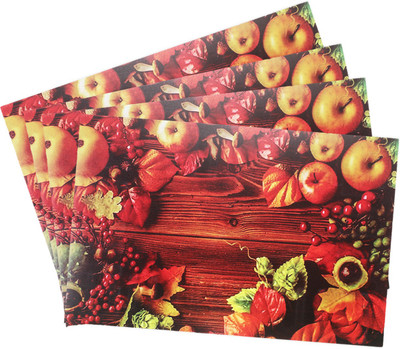 Flipkart SmartBuy Rectangular Pack of 4 Table Placemat(Multicolor, PVC)