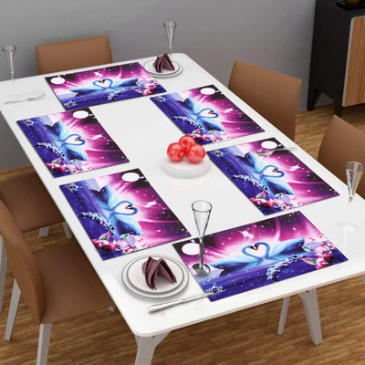 Flipkart SmartBuy Rectangular Pack of 6 Table Placemat(Multicolor, PVC)