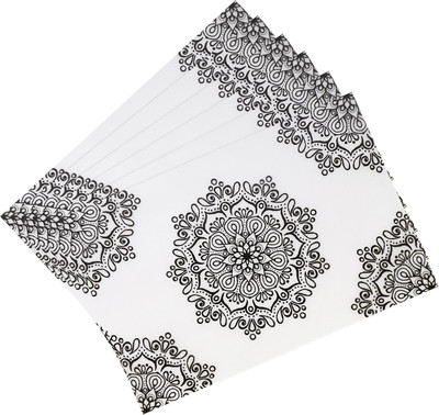 Flipkart SmartBuy Rectangular Pack of 6 Table Placemat(White, PVC)