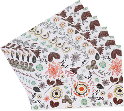 Flipkart SmartBuy Rectangular Pack of 6 Table Placemat(Multicolor, PVC)