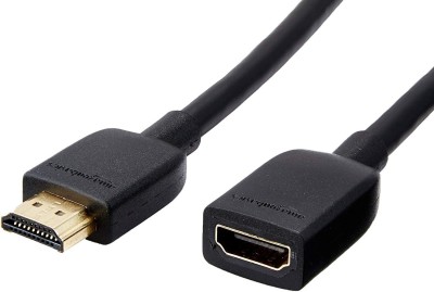 Diycart  TV-out Cable HDMI Male to Female 1.5CM Extension TV Out Cable for fire tv Stick Laptop/PC LCD/LED TV Xbox PS3/PS4(Black, For TV, 1.5 m)