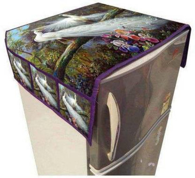 DPA Collection Refrigerator  Cover(Width: 97 cm, Multicolor)