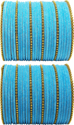 Anahat collection Metal, Fabric Gold-plated Bangle Set(Pack of 60)