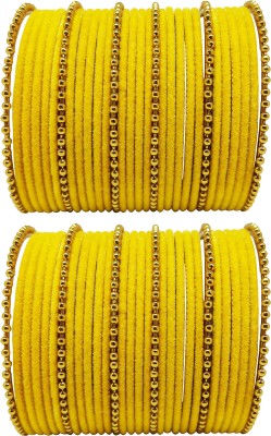 Anahat collection Metal, Fabric Gold-plated Bangle Set(Pack of 60)