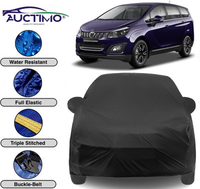 AUCTIMO Car Cover For Mahindra Marazzo (With Mirror Pockets)(Black)
