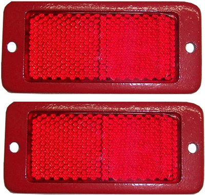 Allpartssource Mudguard Reflector Car Reflector Light(Red)