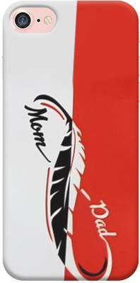 NDCOM Back Cover for Apple iPhone 8(Red, White, Hard Case, Pack of: 1)