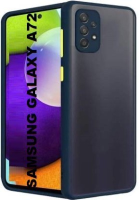 Coverskart Ultra Hybird Back Cover for Samsung Galaxy A72, Smoke Translucent Shock Proof Smooth Silicone Back Case Cover(Blue, Camera Bump Protector, Pack of: 1)