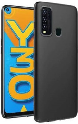 Caseline Back Cover for VIVO Y30(Black, Grip Case, Pack of: 1)