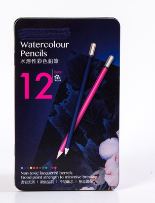 Z-Plus Classic Round Shaped Color Pencils(Set of 12, Multicolor)