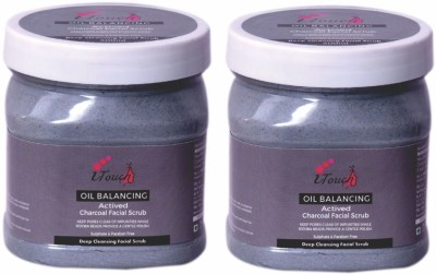 I TOUCH HERBAL Charcoal Scrub ,500 ml X 2 ( Pack Of 2 X 500 Ml )(2 Items in the set)