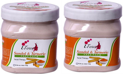 I TOUCH HERBAL Sandal And Turmeric Pack ,500 ml X 2 ( Pack Of 2 X 500 Ml )(2 Items in the set)