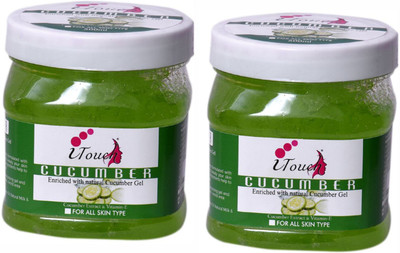 I TOUCH HERBAL Cucumber Gel , 500 Ml x 2 ( Pack Of 2 X 500 Ml )(2 Items in the set)