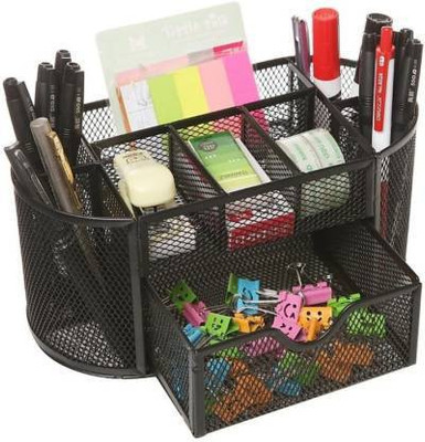 NavneetPriya 8 Compartments metal file folder(Black)