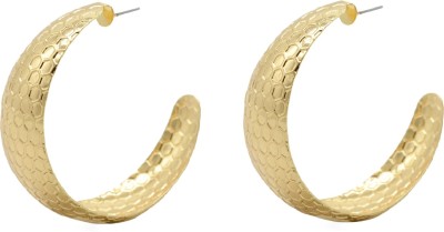 Joker and Witch Crescent Gold Hoops Alloy Earring Set