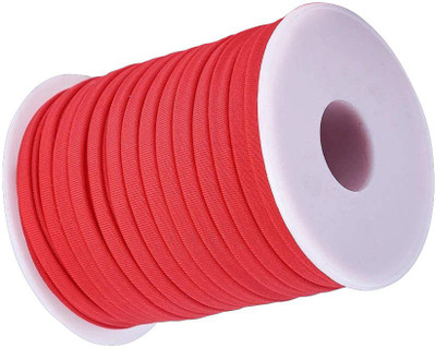 Aakriti Braided Red Elastic(50 m)