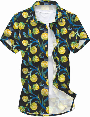 Fancy Fab Cotton Polyester Blend Floral Print Shirt Fabric