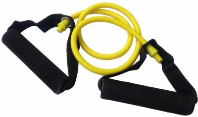 Ample Wings Pull Gym Rope Stretching Band Rubber Exerciser Resistance Tube(Yellow)