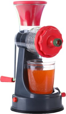 WiseWalker by Shree Radhe Premium Quality Plastic Hand Juicer Daily Fruit Juice Hand Mixer Maker Red-Grey Color ABS Material And...