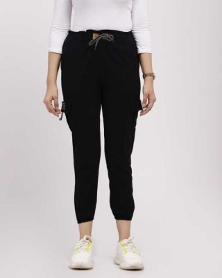 creville Regular Fit Women Black Trousers