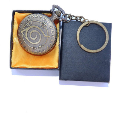 OFFO Anime designer Keychain / Keyring with Vintage Style Pocket Watch (Naruto) Key Chain