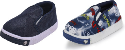 NEOBABY Boys & Girls Slip on Sneakers(Multicolor, 2 - 2.5 Years)