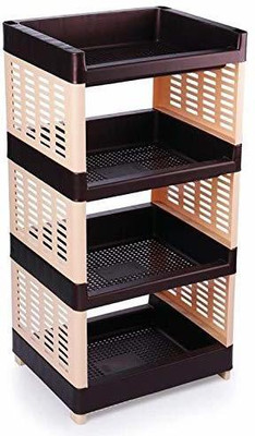 AK HUB Utensil Kitchen Rack Plastic Multipurpose Use 4 Compartments Plastic Rack for Office, Kitchen and General Use