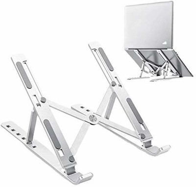 Fulkiza Laptop Stand Computer Tablet Stand Adjustable Aluminum Portable Desktop Stand fbrlpstnd1 Aluminium Desk Stand Laptop Stand with Adjustable Height Compatible with Universal Laptops(Silver) Fulkiza Laptop Stand Computer Tablet Stand Adjustable Aluminum Portable Desktop Stand fbrlpstnd1 Aluminium Desk Stand Laptop Stand with Adjustable Height Compatible with Universal Laptops(Silver)
