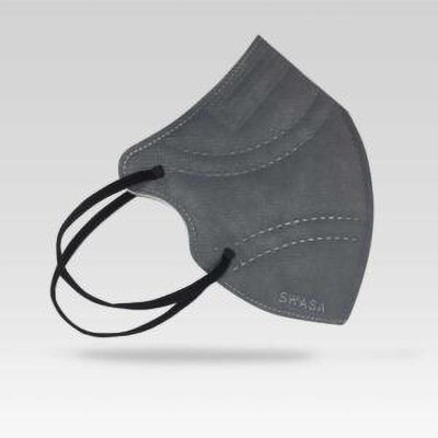 SWASA SWASA+ N-95/FFP2 PACK of 5: Grey PLUSGrey5PM0.3 Reusable(Grey, Free Size, Pack of 5)