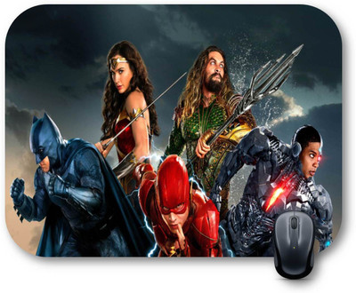 Pankrut Super Heroes Design Non-Slip Rubber Base Gaming & Laptop (MPAD0060) Non Slip Base Mousepad(Multicolor)