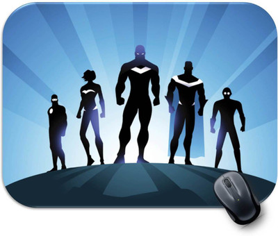 Pankrut Super Heroes Design Non-Slip Rubber Base Gaming & Laptop (MPAD0061) Non Slip Base Mousepad(Multicolor)