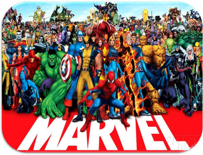 Monk Matters Marvel Design Non-Slip Rubber Base Gaming & Laptop MPAD0045 Non Slip Base Mousepad(Multicolor)