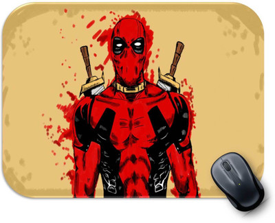 Pankrut Deadpool Design Non-Slip Rubber Base Gaming & Laptop (MPAD0071) Mousepad(Multicolor)