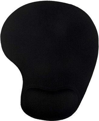 Fedus Mouse Pad,Mouse Pad with Gel Wrist Support,Ergonomic Mouse Pad, Pain Relief Non-Slip PU Base Comfortable Lycra Cloth for Computer/Laptop/Work/Game (Black)Pack 1 Mousepad(Black)