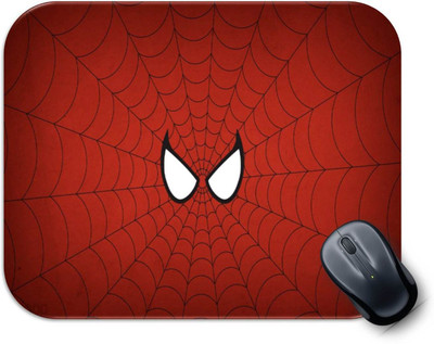 Monk Matters Spider Man Design Non-Slip Rubber Base Gaming & Laptop MPAD0039 Mousepad(Red)
