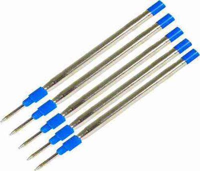 RANJAN Universal Roller refills,0.7 mm point,smooth writing,fits in mostly roller pens Refill(Pack of 5, Ink Color - Blue)