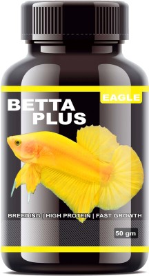 EAGLE Betta Plus, 50G | Breeding | High Protein | Fast Growth 0.05 kg Dry New Born, Adult, Young, Senior Fish Food