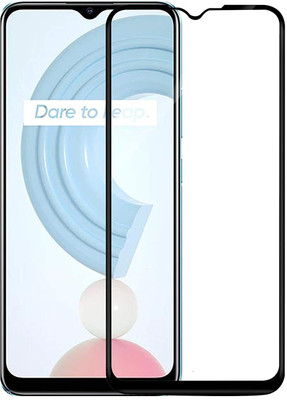 TINGTONG Edge To Edge Tempered Glass for Realme C21(Pack of 1)