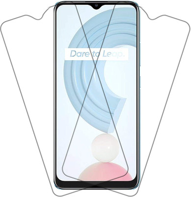 TINGTONG Tempered Glass Guard for Realme C21(Pack of 2)