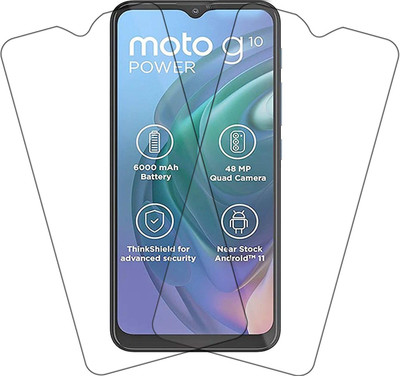 TINGTONG Tempered Glass Guard for Motorola G10 Power(Pack of 2)
