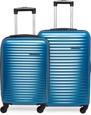 NASHER MILES MonteCarlo Cabin & Check-in Luggage - 24 inch  - Blue