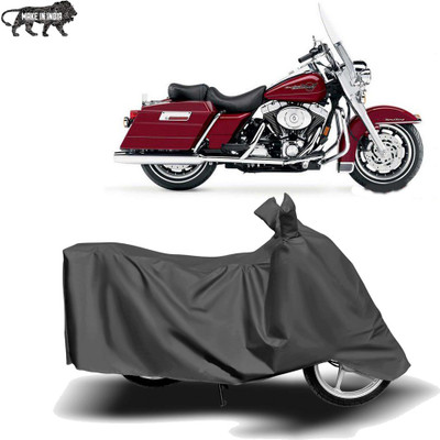 MOTOGENIX Two Wheeler Cover for Harley Davidson(Road King, Grey)