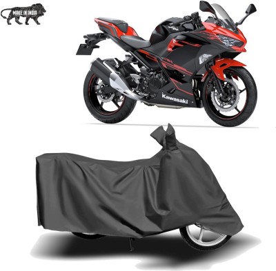 MOTOGENIX Two Wheeler Cover for Kawasaki(Ninja 250, Grey)