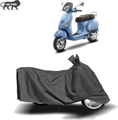 MOTOGENIX Two Wheeler Cover for Vespa(Elegante 150, Grey)