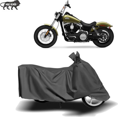 MOTOGENIX Two Wheeler Cover for Harley Davidson(Street Bob, Grey)