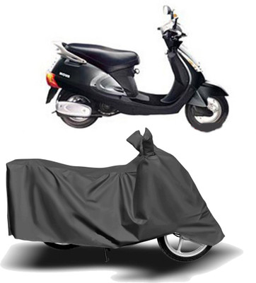 MOTOGENIX Two Wheeler Cover for Kinetic(Nova EX, Grey)