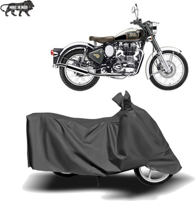 MOTOGENIX Two Wheeler Cover for Royal Enfield(Classic Chrome, Grey)