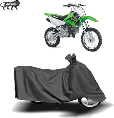 MOTOGENIX Two Wheeler Cover for Kawasaki(KLX 110, Grey)