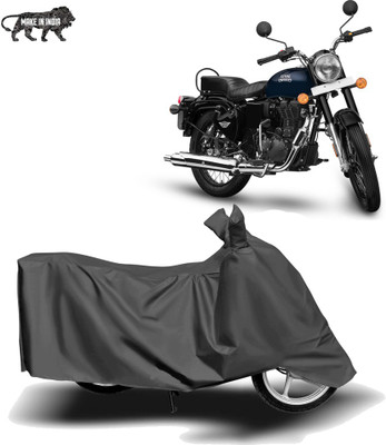 Mdstar Waterproof Two Wheeler Cover for Royal Enfield(Bullet Electra Twinspark, Grey)